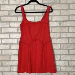 Intimately Free People Beyond Me Coral Crochet Dress size XS